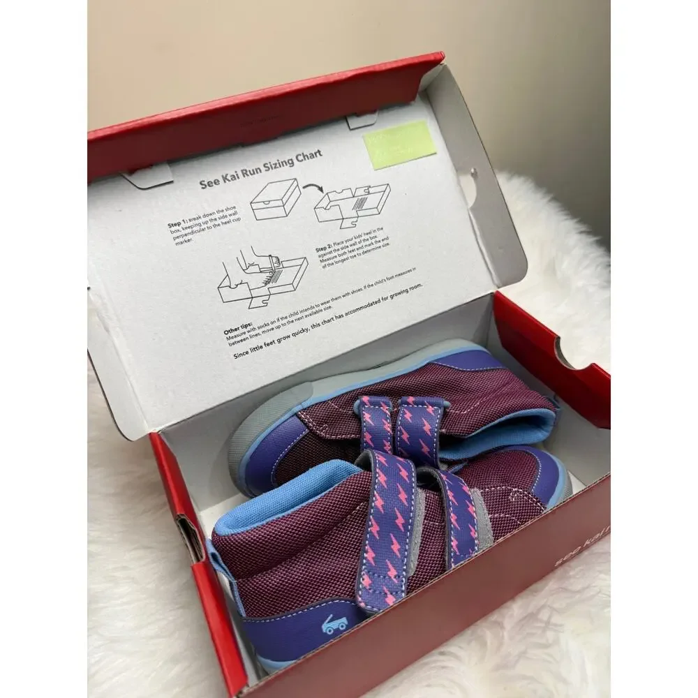 See Kai Run Dean Adapt Berry Adaptive Sneakers Kids Size 13 Purple Pink